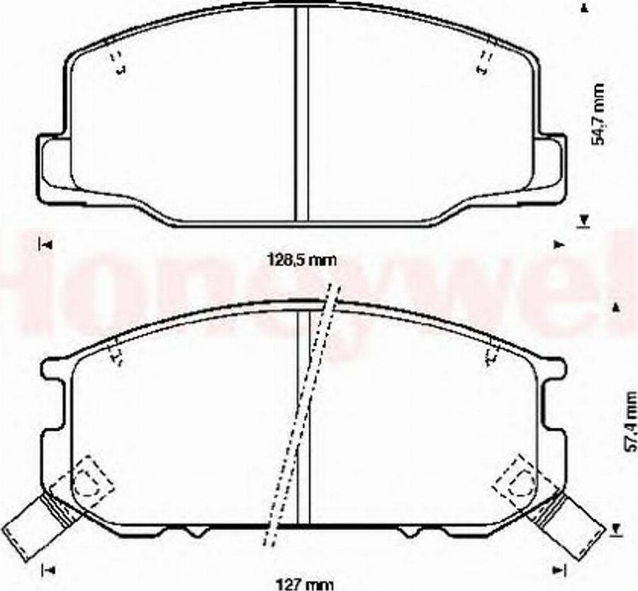 BENDIX 572306B - Kit de plaquettes de frein, frein à disque cwaw.fr