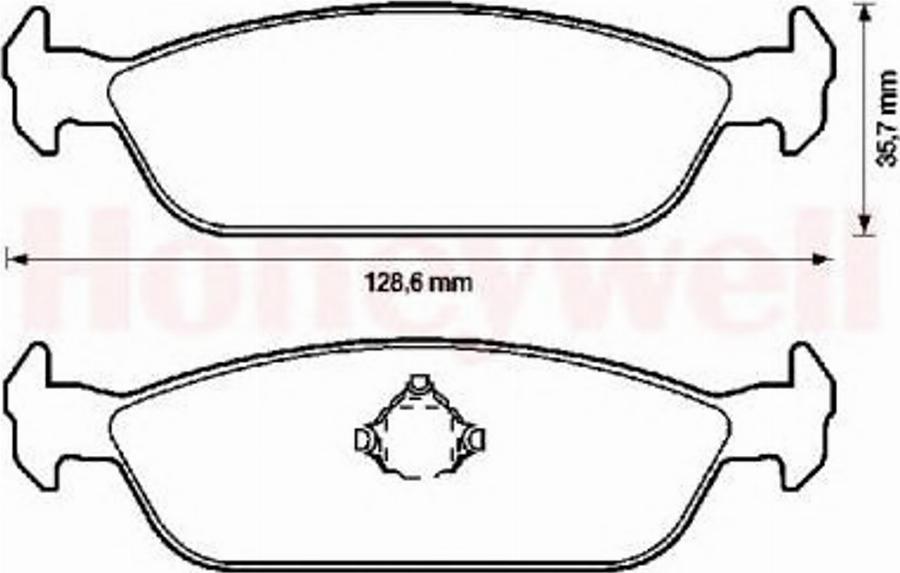 BENDIX 572307B - Kit de plaquettes de frein, frein à disque cwaw.fr