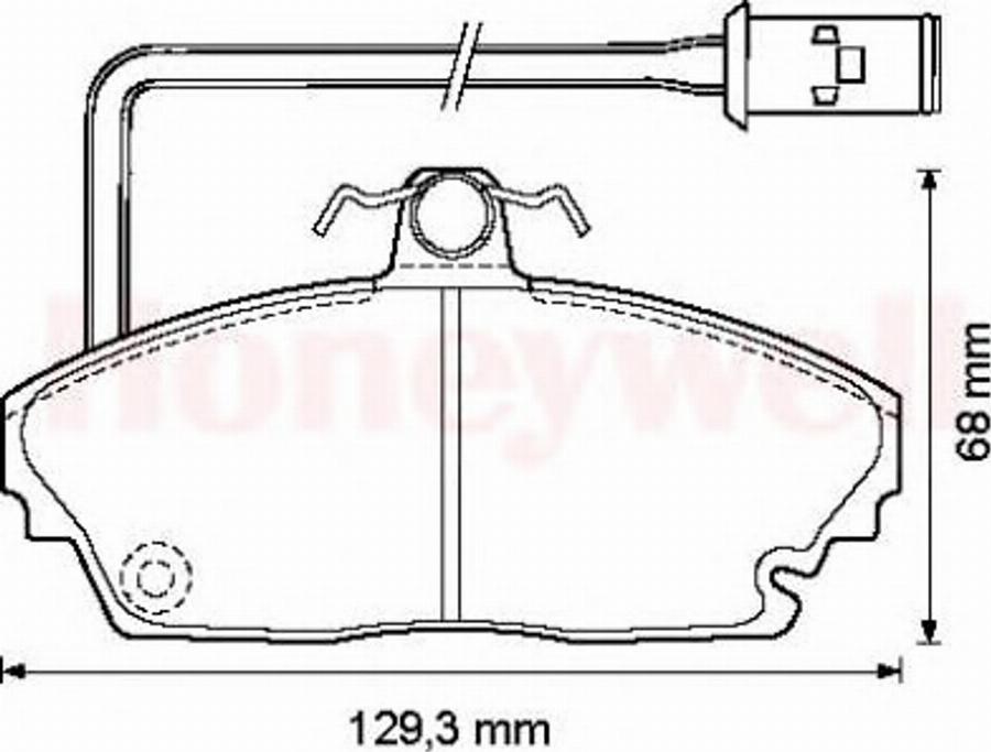 BENDIX 572311B - Kit de plaquettes de frein, frein à disque cwaw.fr