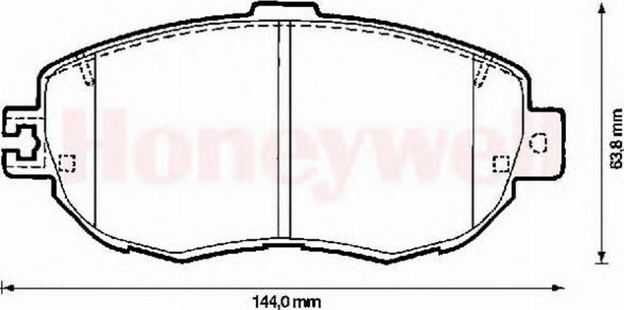 BENDIX 572380B - Kit de plaquettes de frein, frein à disque cwaw.fr