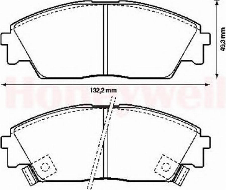 BENDIX 572330B - Kit de plaquettes de frein, frein à disque cwaw.fr