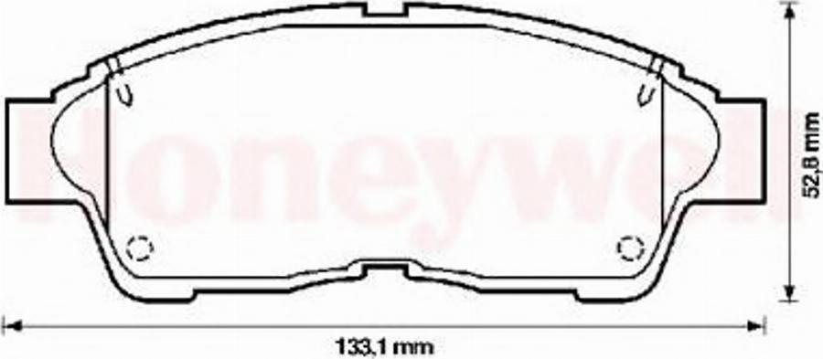 BENDIX 572333B - Kit de plaquettes de frein, frein à disque cwaw.fr