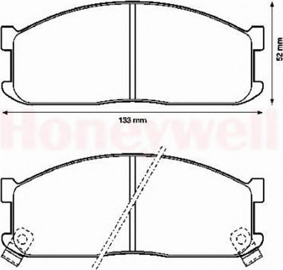 BENDIX 572332B - Kit de plaquettes de frein, frein à disque cwaw.fr