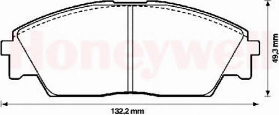 BENDIX 572329B - Kit de plaquettes de frein, frein à disque cwaw.fr