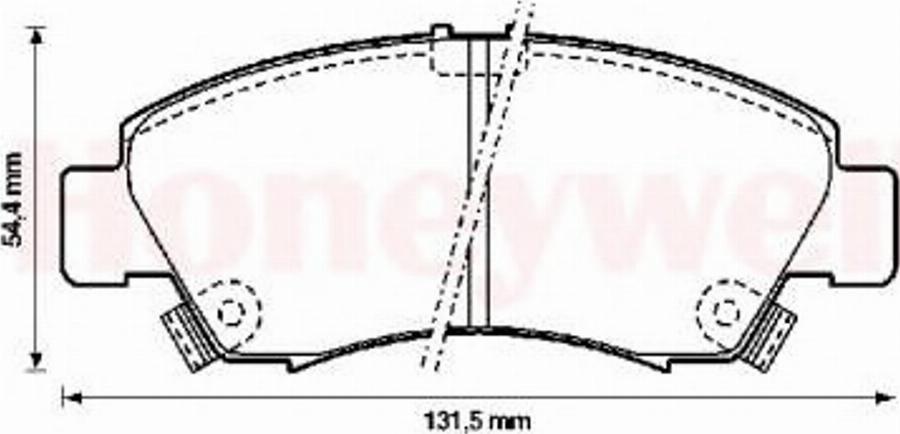 BENDIX 572324B - Kit de plaquettes de frein, frein à disque cwaw.fr