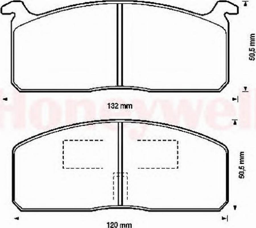 BENDIX 572326B - Kit de plaquettes de frein, frein à disque cwaw.fr