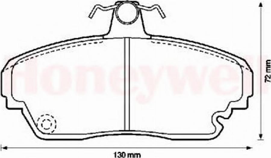 BENDIX 572321B - Kit de plaquettes de frein, frein à disque cwaw.fr