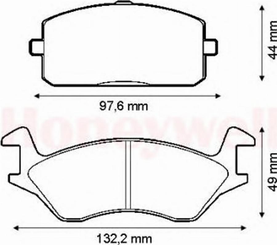 BENDIX 572328B - Kit de plaquettes de frein, frein à disque cwaw.fr