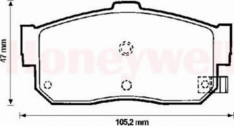 BENDIX 572376B - Kit de plaquettes de frein, frein à disque cwaw.fr