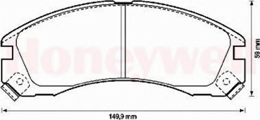 BENDIX 572370 B - Kit de plaquettes de frein, frein à disque cwaw.fr