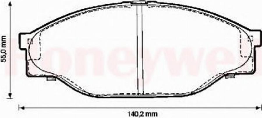 BENDIX 572378 B - Kit de plaquettes de frein, frein à disque cwaw.fr