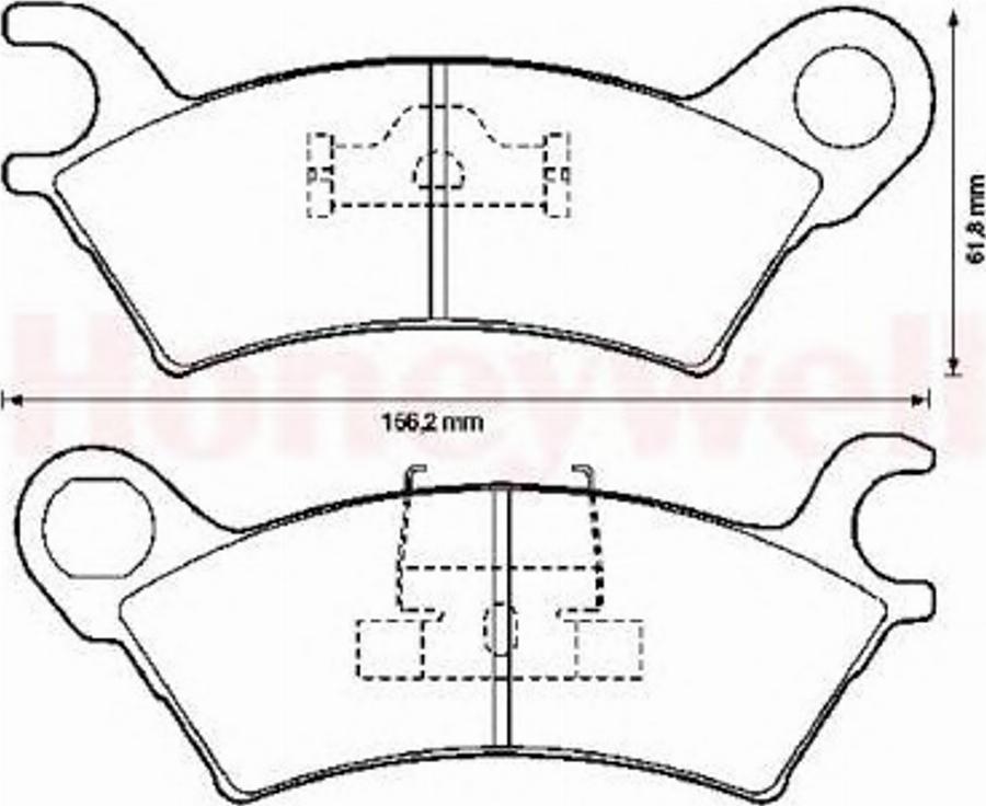 BENDIX 572372B - Kit de plaquettes de frein, frein à disque cwaw.fr