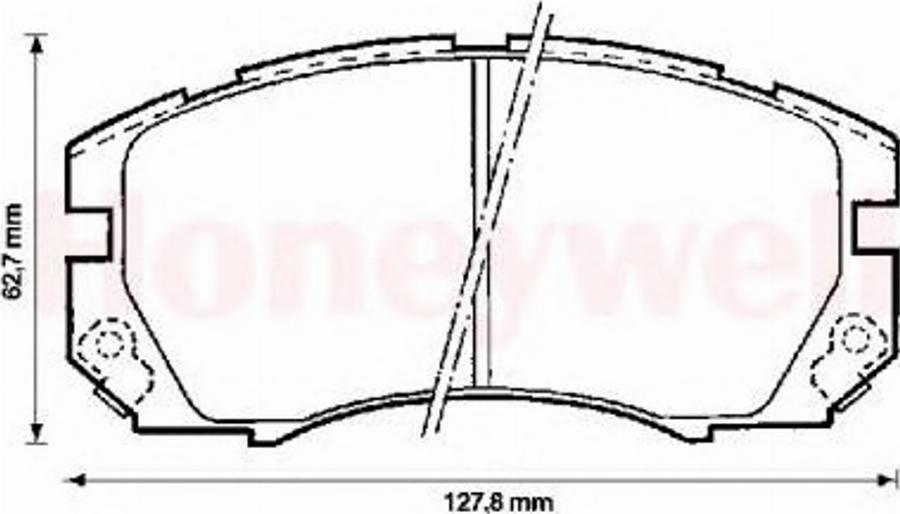 BENDIX 572377B - Kit de plaquettes de frein, frein à disque cwaw.fr