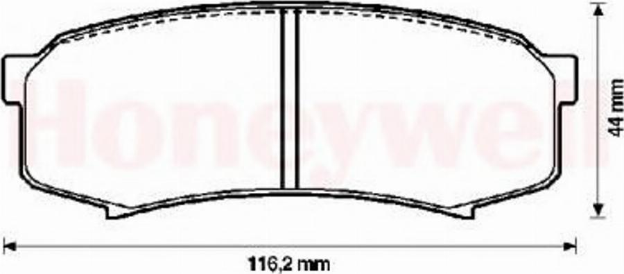 BENDIX 572245B - Kit de plaquettes de frein, frein à disque cwaw.fr