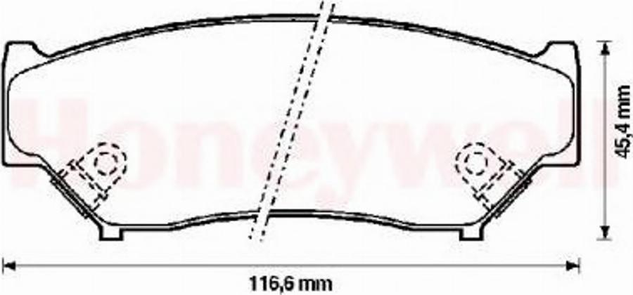 BENDIX 572247B - Kit de plaquettes de frein, frein à disque cwaw.fr