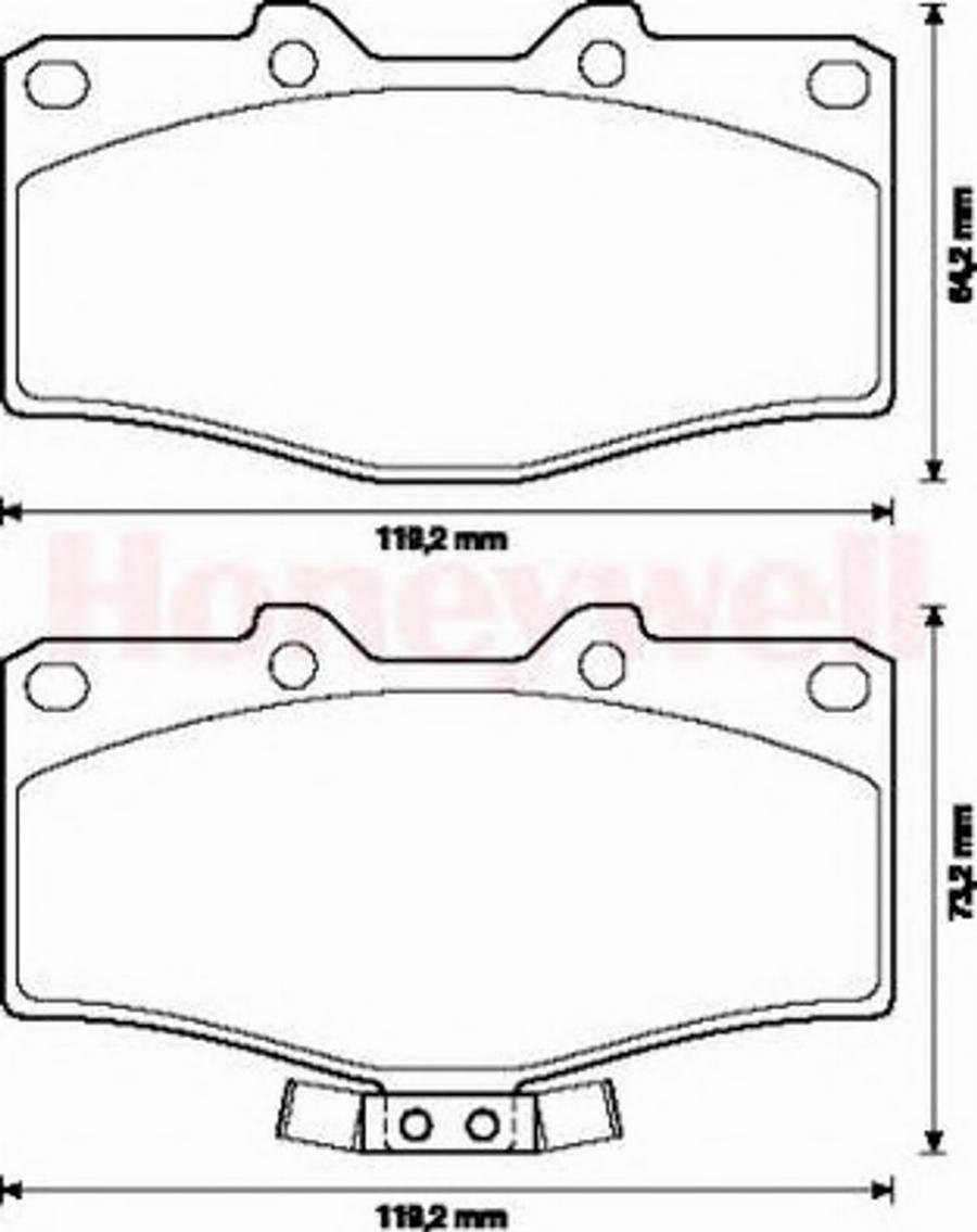 BENDIX 572254B - Kit de plaquettes de frein, frein à disque cwaw.fr