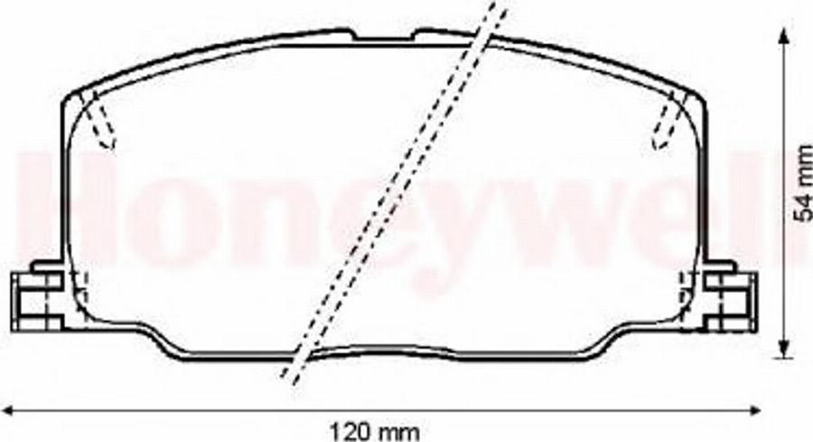 BENDIX 572256B - Kit de plaquettes de frein, frein à disque cwaw.fr