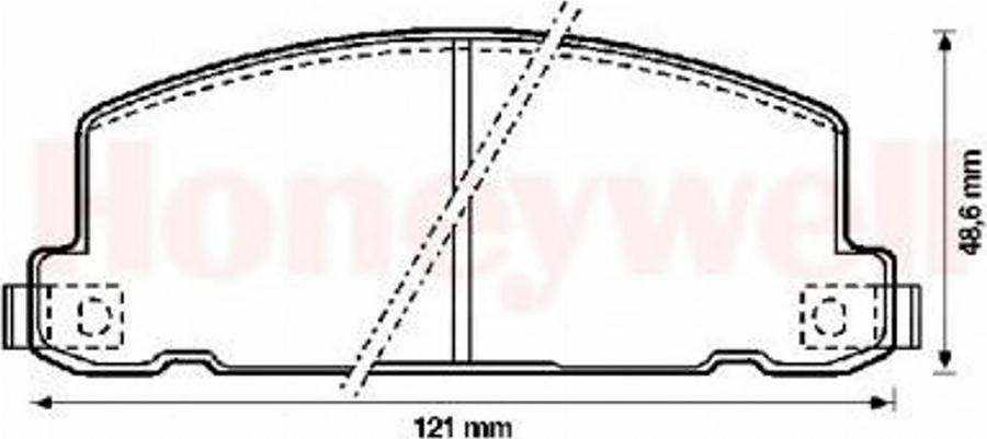 BENDIX 572258B - Kit de plaquettes de frein, frein à disque cwaw.fr