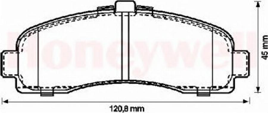 BENDIX 572257B - Kit de plaquettes de frein, frein à disque cwaw.fr