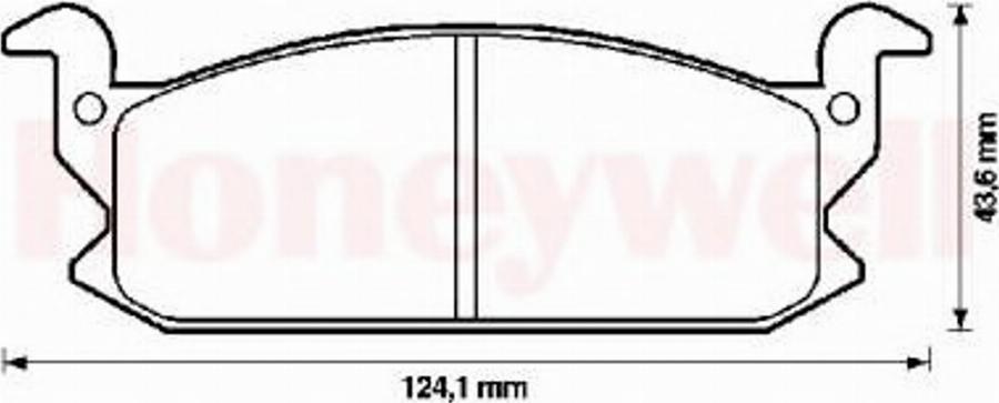 BENDIX 572264B - Kit de plaquettes de frein, frein à disque cwaw.fr