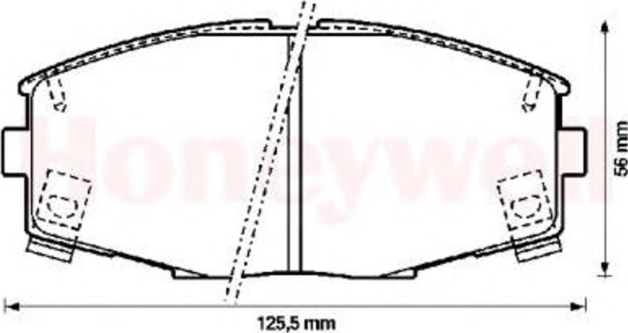 BENDIX 572266B - Kit de plaquettes de frein, frein à disque cwaw.fr