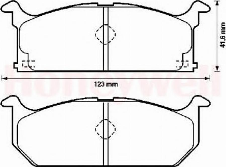 BENDIX 572261B - Kit de plaquettes de frein, frein à disque cwaw.fr