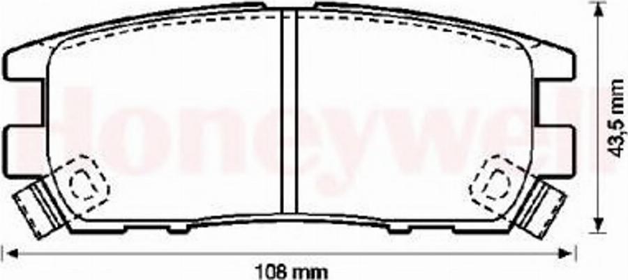 BENDIX 572200B - Kit de plaquettes de frein, frein à disque cwaw.fr