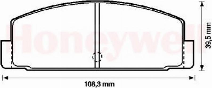 BENDIX 572203B - Kit de plaquettes de frein, frein à disque cwaw.fr