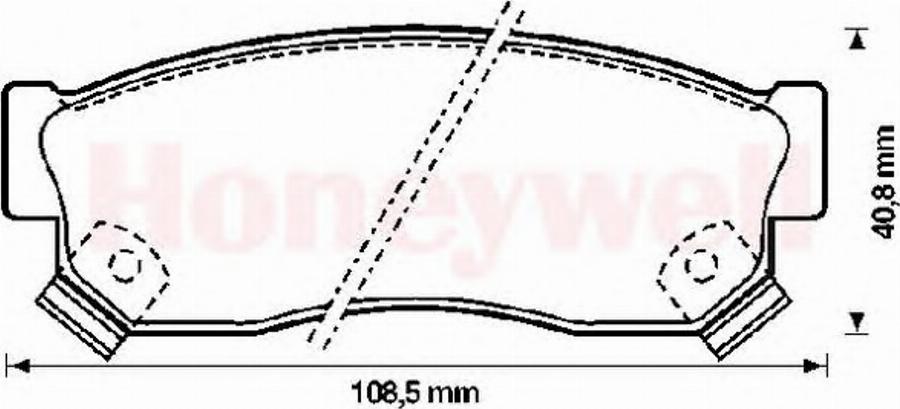 BENDIX 572207B - Kit de plaquettes de frein, frein à disque cwaw.fr