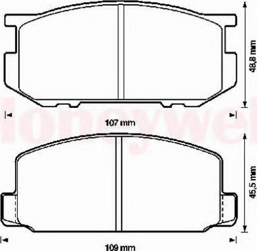 BENDIX 572214B - Kit de plaquettes de frein, frein à disque cwaw.fr