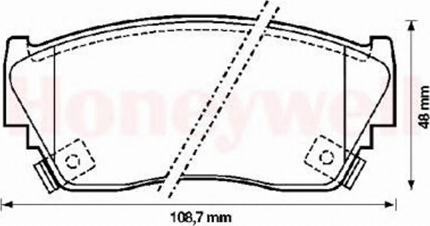 BENDIX 572210B - Kit de plaquettes de frein, frein à disque cwaw.fr