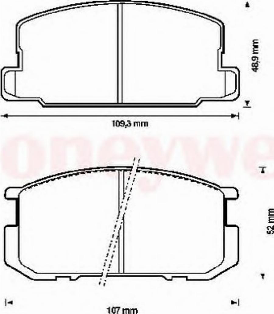 BENDIX 572218B - Kit de plaquettes de frein, frein à disque cwaw.fr