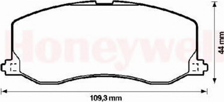 BENDIX 572217B - Kit de plaquettes de frein, frein à disque cwaw.fr