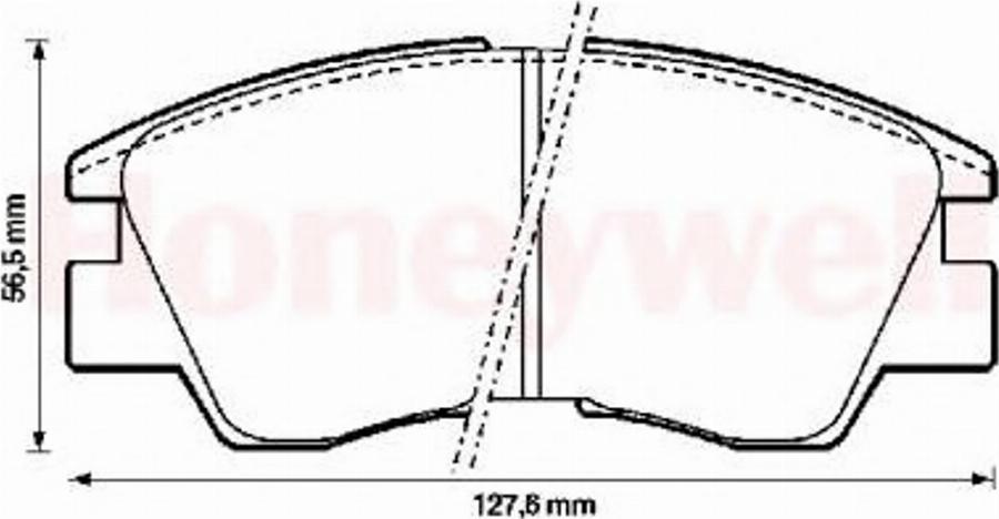 BENDIX 572280B - Kit de plaquettes de frein, frein à disque cwaw.fr