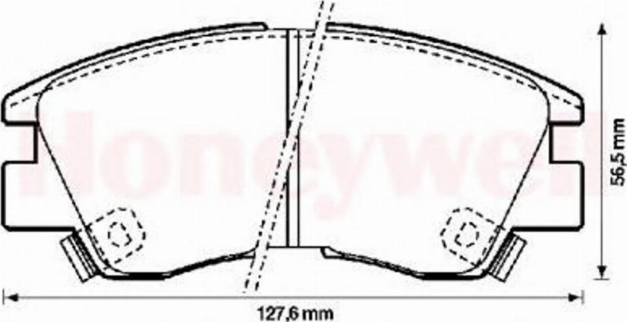 BENDIX 572281B - Kit de plaquettes de frein, frein à disque cwaw.fr