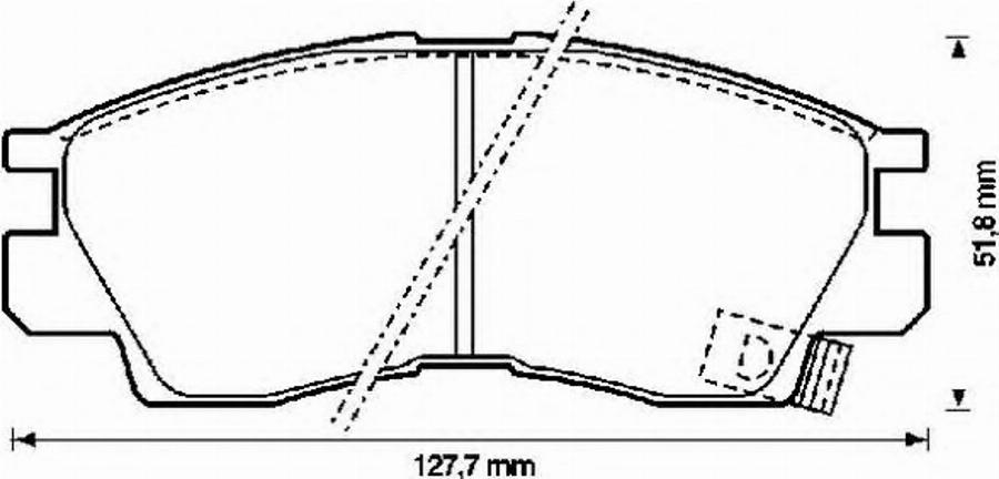 BENDIX 572282B - Kit de plaquettes de frein, frein à disque cwaw.fr