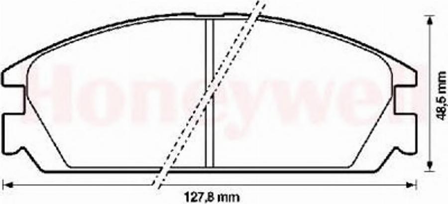 BENDIX 572287B - Kit de plaquettes de frein, frein à disque cwaw.fr