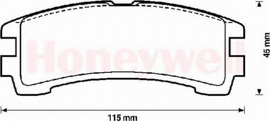 BENDIX 572234B - Kit de plaquettes de frein, frein à disque cwaw.fr