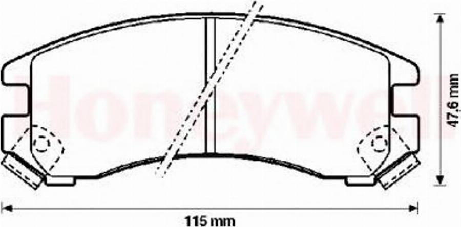 BENDIX 572236B - Kit de plaquettes de frein, frein à disque cwaw.fr