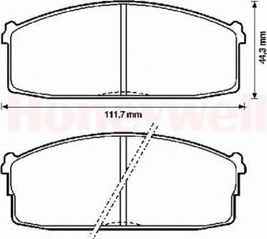 BENDIX 572230B - Kit de plaquettes de frein, frein à disque cwaw.fr