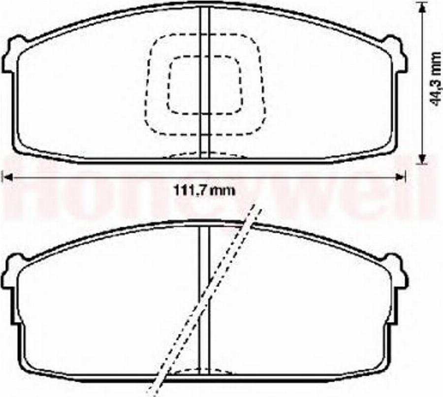 BENDIX 572232B - Kit de plaquettes de frein, frein à disque cwaw.fr