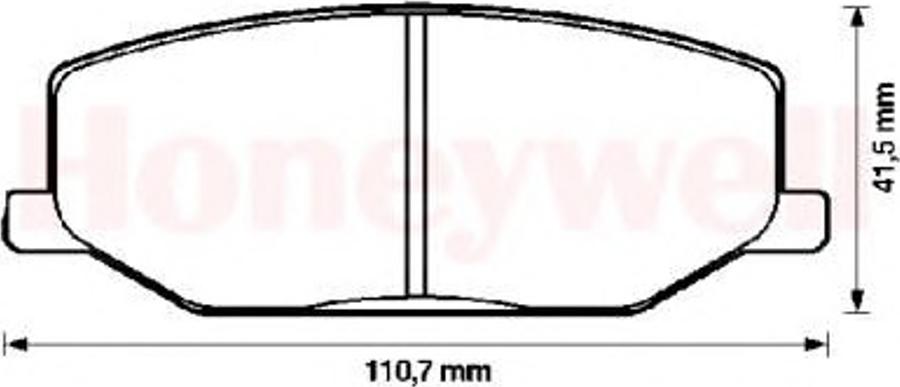 BENDIX 572226B - Kit de plaquettes de frein, frein à disque cwaw.fr