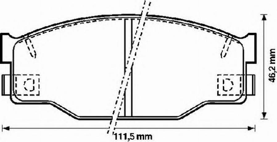 BENDIX 572227B - Kit de plaquettes de frein, frein à disque cwaw.fr