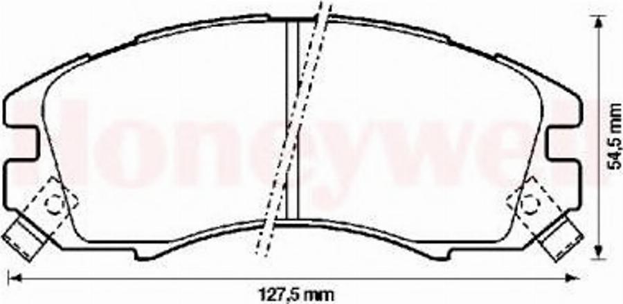 BENDIX 572275B - Kit de plaquettes de frein, frein à disque cwaw.fr