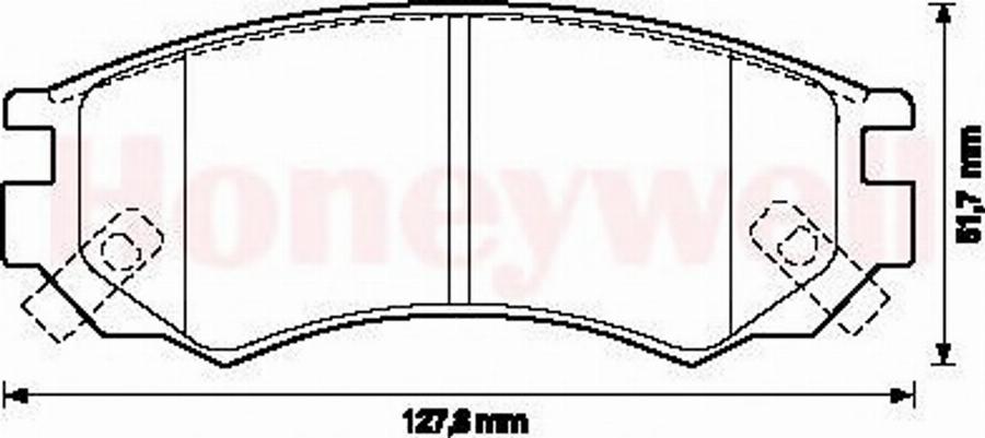 BENDIX 572277B - Kit de plaquettes de frein, frein à disque cwaw.fr