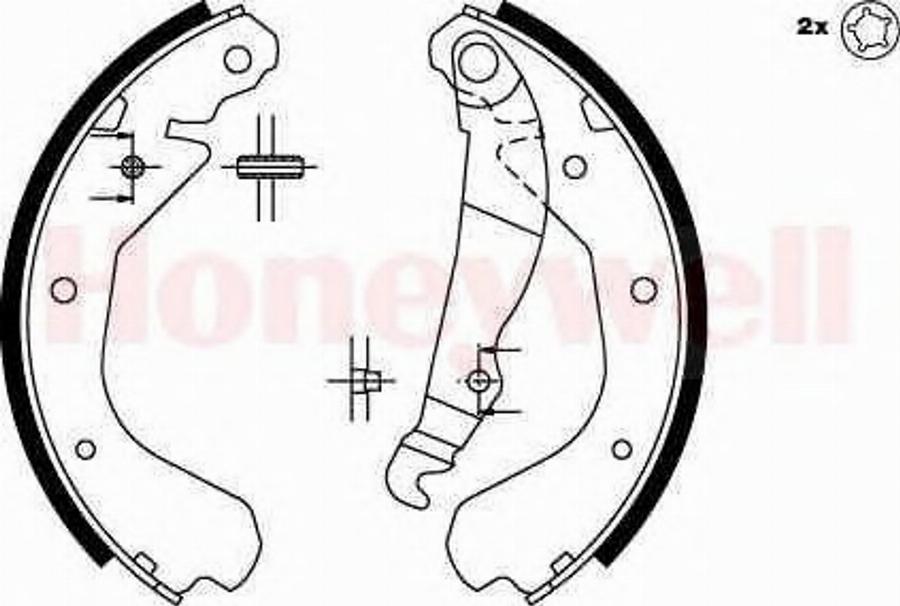 BENDIX 361417 B - Jeu de mâchoires de frein cwaw.fr