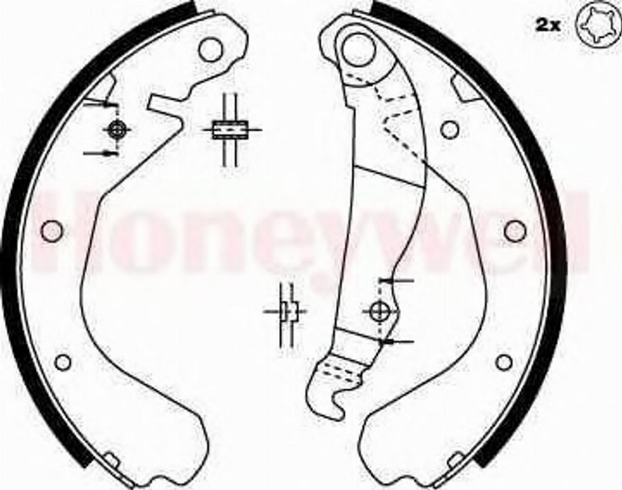 BENDIX 361371 B - Jeu de mâchoires de frein cwaw.fr