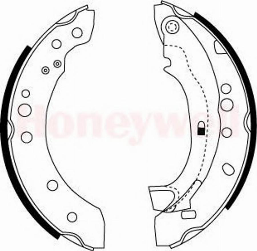 BENDIX 362409 B - Jeu de mâchoires de frein cwaw.fr