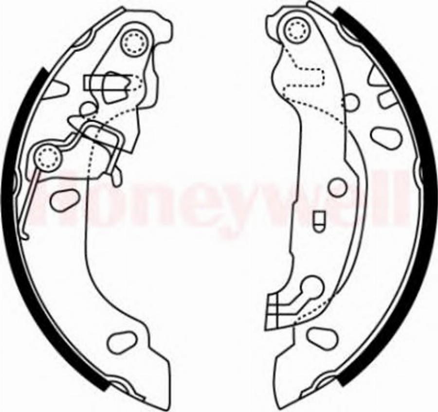 BENDIX 362412 B - Jeu de mâchoires de frein cwaw.fr