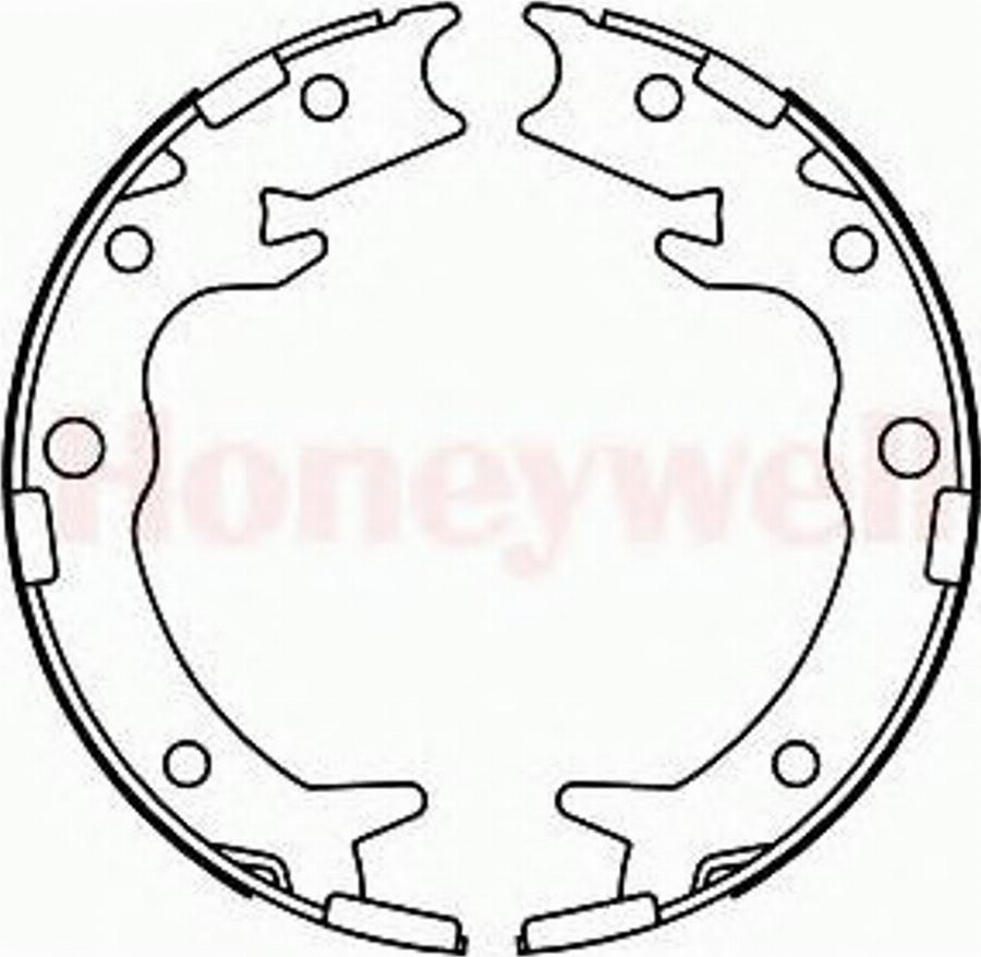 BENDIX 362434 B - Jeu de mâchoires de frein, frein de stationnement cwaw.fr